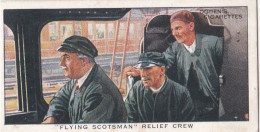 Modern Railways 1936 - Ogdens Cigarette Card - 33 "Flying Scotsman2 Relief Crew - Ogden's