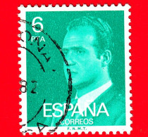 SPAGNA - Usato - 1982 -  Ritratto A Mezzo Busto Del Re Juan Carlos I (1976-1984) (volta A Sinistra) - 6 Pta - Used Stamps