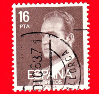 SPAGNA - Usato - 1983 -  Ritratto A Mezzo Busto Del Re Juan Carlos I (1976-1984) (volta A Sinistra) - 16 Pta - Used Stamps