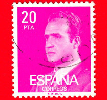 SPAGNA - Usato - 1983 -  Ritratto A Mezzo Busto Del Re Juan Carlos I (1976-1984) (volta A Sinistra) - 20 Pta - Used Stamps