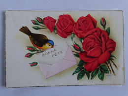CP  - Illustrateur ZOLT - Bonne Fête - Fleurs Roses - Oiseau - Zsolt