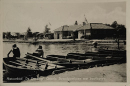 Otterlo (Gem. Ede) Natuurbad De Zanding - Strandpaviljoen Met Boothaven 1953 - Otros & Sin Clasificación