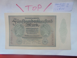 Reichsbanknote 500.000 Mark 1923 Lettre "J" Lettre Rare Et Neuf (B.32) - 500.000 Mark