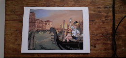 NATACHA à VENISE Carte De Voeux FRANCOIS WALTHERY Golden Creek Studio 2023 - Tarjetas Postales