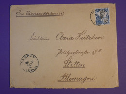 DG1  INDOCHINE BELLE LETTRE 1912 VOIE TRANSSIBERIENNE PETIT BUREAU YENBAY   A  STETTIN ALLEMAGNE   +AFF. INTERESSANT+++ - Briefe U. Dokumente