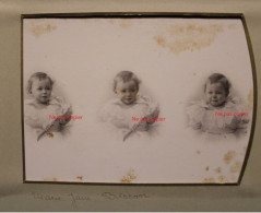 Photo 1880's Enfant Marie-Jeanne Bisson Tirage Vintage Print Albumen Albuminé Photographe Cabinet - Geïdentificeerde Personen