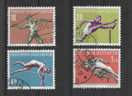 Liechtenstein 1956 Sport Mi.Nr. 342/45 Kpl. Satz Gestempelt - Used Stamps