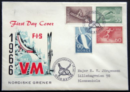 Norway 1966   World Championship Skiing    MiNr.537-40  (lot 4558 ) - FDC