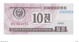 North Korea 10 Chon 1988  25  Unc - Korea (Nord-)