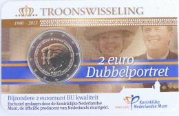 2013 PAYS-BAS - 2 Euros Commémorative (coincard) BU - Abdication - Niederlande