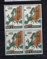 (alm) EUROPA CEPT 1967 BLOCS DE 4 Timbres Xx MNH  SAN MARINO - Neufs