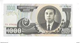 *north Korea 1000 Won  2002  45a   Unc - Korea, Noord