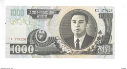 *north Korea 1000 Won  2002  45a   Unc - Korea (Nord-)