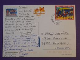 DG1  POLYNESIE  BELLE CARTE  2008   A FOURQUEUX +TATOUAGE +++ - Lettres & Documents