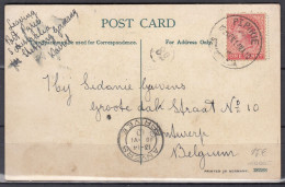 Postkaart Van Pi Pirie Naar Antwerpen (Belgie) - Cartas & Documentos