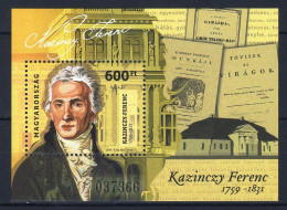 Hungary 2009. Ferenc Kazinczy - Nice Sheet MNH (**) Michel: Block: 326. - Unused Stamps