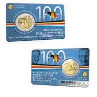 2021 BELGIQUE - 2 Euros Commémorative (coincard) BU - Union économique Avec Le Luxembourg - Version Flamande - Belgique