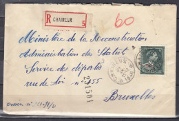 Aangetekende Brief Van Chaineux Naar Bruxelles - 1946 -10%