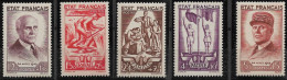 FRANCE N°576/580 - Série Complète - 5 Val.- Neuf** - SUP - - 1941-42 Pétain