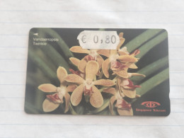 SINGAPORE-(16SIGB-a)-Vandaenopsis Twinkle-(158)(16SIGB-125016)($10)(1/1/1992)-used Card+1card Prepiad Free - Singapore