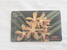 SINGAPORE-(16SIGB-c)-Vandaenopsis Twinkle-(159)(16SIGB-087747)($10)(1/1/1992)-used Card+1card Prepiad Free - Singapore