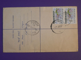 DG1 MALAYSIA  BELLE LETTRE ENTIER  RECO   1968  TASSEK GLUGOR    +AFF. INTERESSANT++ +++ - Malaysia (1964-...)