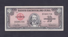 CUBA 10 PESOS 1960 SC / UNC - Cuba