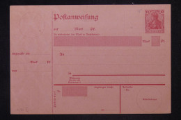 ALLEMAGNE - Entier Postal ( Mandat ) Non Circulé - L 149181 - Other & Unclassified