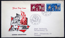 Norway 1968  Norwegean Handicraft  MiNr.564-65  FDC  (lot 6016) - FDC