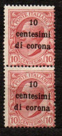 1919 - Italia - Trento E Trieste 4 Soprastampati - Coppia  ------- - Trentin & Trieste