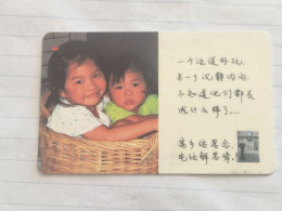 SINGAPORE-(187SIGA99-0/a)-Two Babies In A Basket-(161)(187SIGA99-177301)($10)(1/1/1999)-used Card+1card Prepiad Free - Singapore