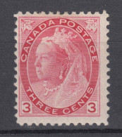 Canada 1898 Queen Victoria Stamp 3c,Scott#78,MH,OG,VF,$90 - Nuovi