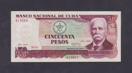 CUBA 50 PESOS 1990 MBC/XF - Kuba