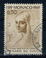 MONACO ETUDE TETE DE FEMME LEONARD DE VINCI OBLITERE  #234# - Used Stamps