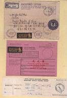 Singapour - Bras Basah - Recommande - 1982 - Affranchissement Au Dos - Papillons - Destination Chine Canton - Singapour (1959-...)
