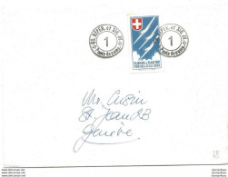 9 - 20 - Enveloppe Avec Timbre Militaire Non-dentelé Flieger & Flab Trp 1 - Dokumente