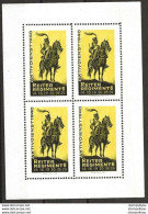 403 - 46 - Feuillet De 4 Timbres Neufs "Reiter Regiment 6" - Etichette