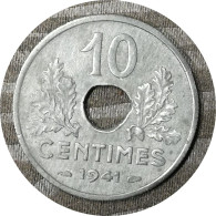 Monnaie France - 1941 - 10 Centimes Etat Français Grand Module - 10 Centimes