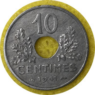 Monnaie France - 1941 - 10 Centimes Etat Français Grand Module - 10 Centimes