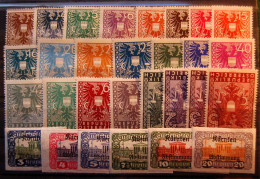 Autriche Austria - Small Batch Of 1 Serie 1920 And 1 Serie 1945 MH * - Ungebraucht