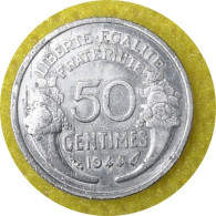 Monnaie France - 1944  - 50 Centimes Morlon Aluminium, Légère (0.7g) - 50 Centimes