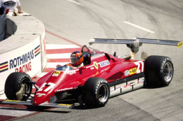 Voitures De Course F1 - Ferrari 126C2 (1982) - Pilote:Gilles Villeneuve (CAN) - 15x10cms PHOTO - Auto's