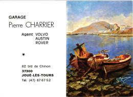 CALENDRIER DE POCHE . ILLUSTRE BARQUE DE PECHE  .OFFERT PAR GARAGE CHARRIER . JOUE LES TOURS . 1985 - Petit Format : 1981-90