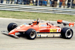 Voitures De Course F1 - Ferrari 126C2 (1982) - Pilote:Gilles Villeneuve (CAN) - 15x10cms PHOTO - Automobili