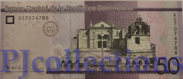 DOMINICAN REPUBLIC 50 PESOS DOMENICANON 2014 PICK 189a AU/UNC - Repubblica Dominicana