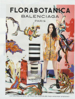 Publicité Papier - Advertising Paper - Florabotanica De Balenciaga - Werbung (Zeitschriften)