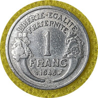 Monnaie France - 1948 "B" - 1 Franc Morlon Aluminium, Légère (1,3g) - 1 Franc