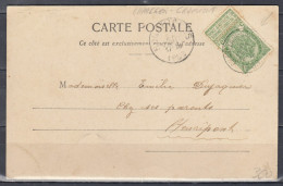 Postkaart Van Charleroi-Grammont Naar Henripont Coba 20 - Ambulante Stempels