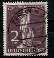Berlin 1949 - Mi.Nr. 41 II - Gestempelt Used - Plattenfehler "Einbuchtung Im Sockel" - Varietà E Curiosità
