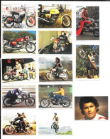 Z644 - LOT VIGNETTES STENVAL - MOTOS - Motor Bikes